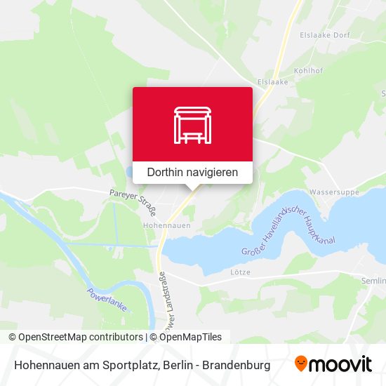 Hohennauen am Sportplatz Karte
