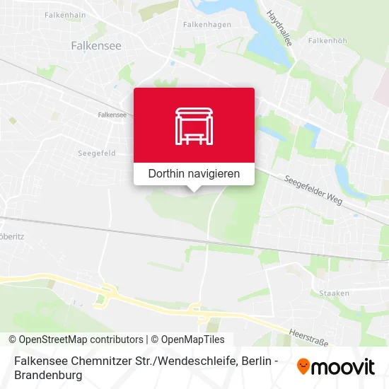 Falkensee Chemnitzer Str. / Wendeschleife Karte