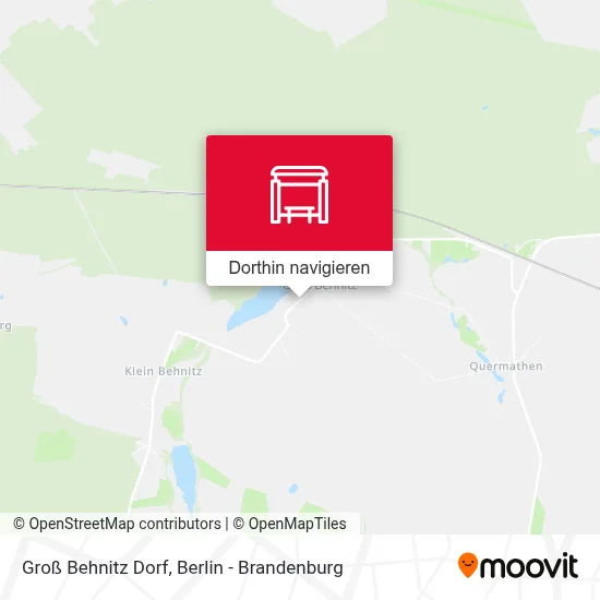 Groß Behnitz Dorf Karte