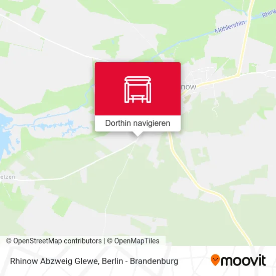 Rhinow Abzweig Glewe Karte