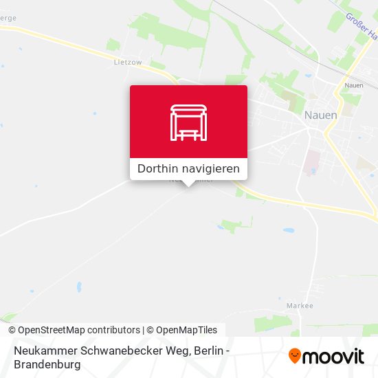 Neukammer Schwanebecker Weg Karte