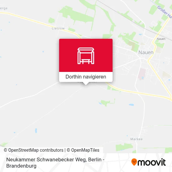 Neukammer Schwanebecker Weg Karte