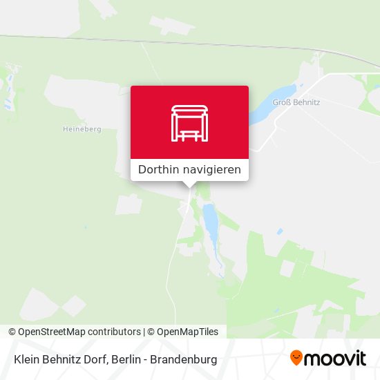 Klein Behnitz Dorf Karte