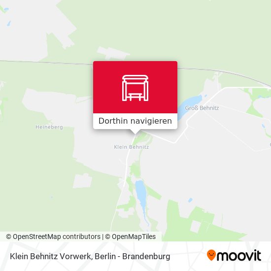 Klein Behnitz Vorwerk Karte