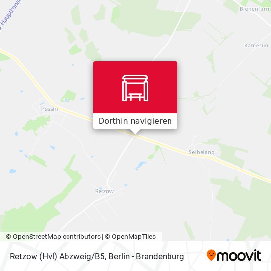 Retzow (Hvl) Abzweig/B5 Karte