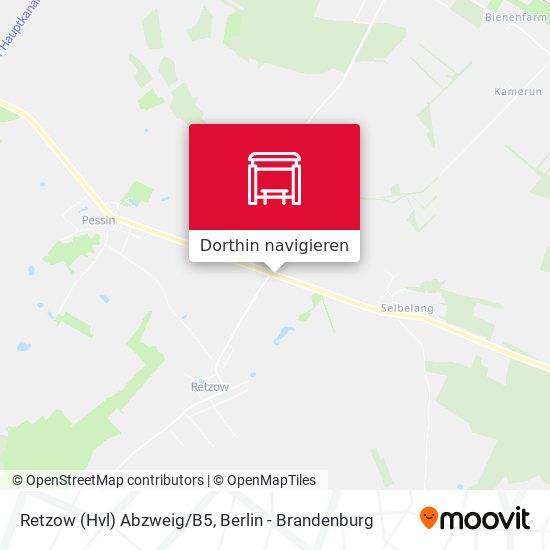 Retzow (Hvl) Abzweig/B5 Karte