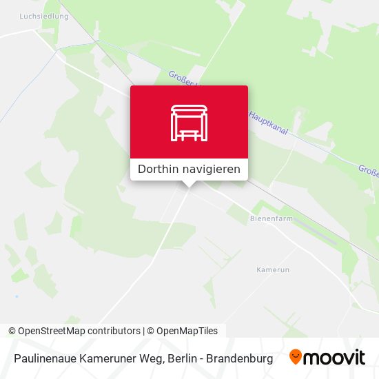 Paulinenaue Kameruner Weg Karte