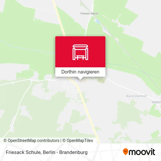 Friesack Schule Karte