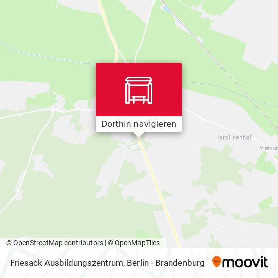 Friesack Ausbildungszentrum Karte