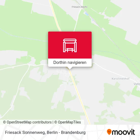 Friesack Sonnenweg Karte