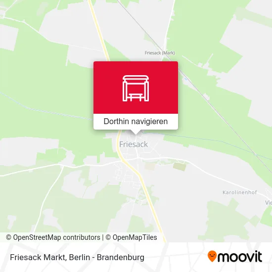 Friesack Markt Karte