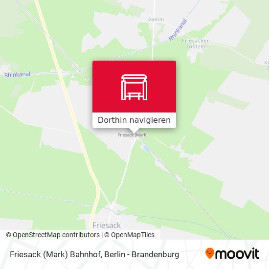 Friesack (Mark) Bahnhof Karte