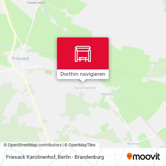 Friesack Karolinenhof Karte