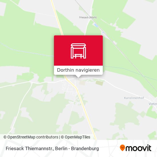 Friesack Thiemannstr. Karte