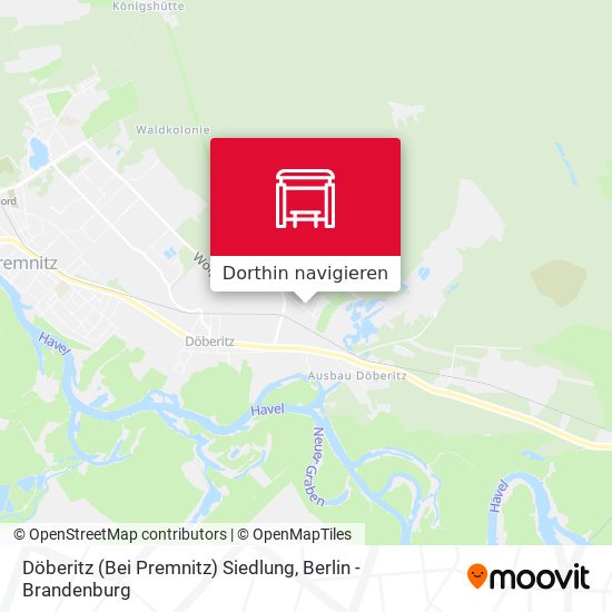 Döberitz (Bei Premnitz) Siedlung Karte