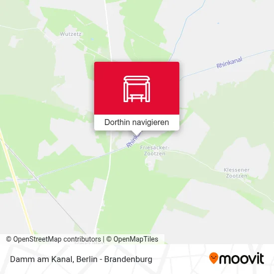 Damm am Kanal Karte