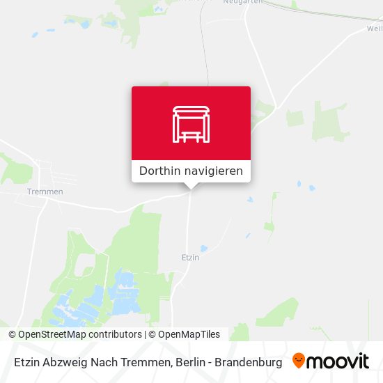 Etzin Abzweig Nach Tremmen Karte