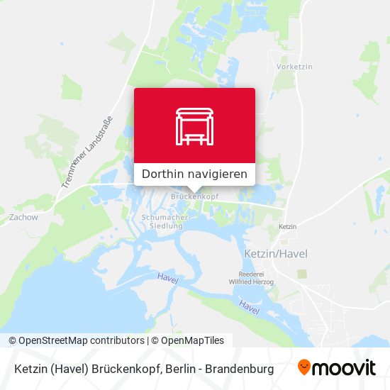 Ketzin (Havel) Brückenkopf Karte