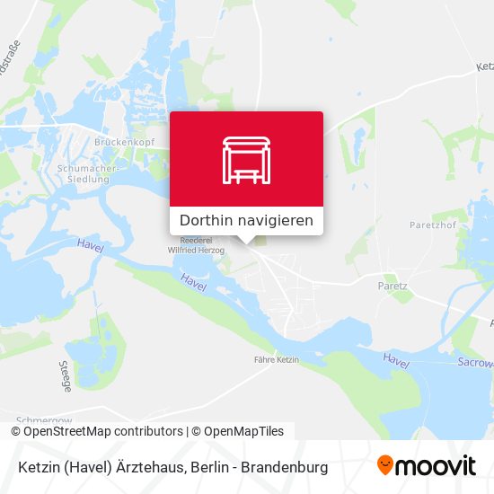 Ketzin (Havel) Ärztehaus Karte