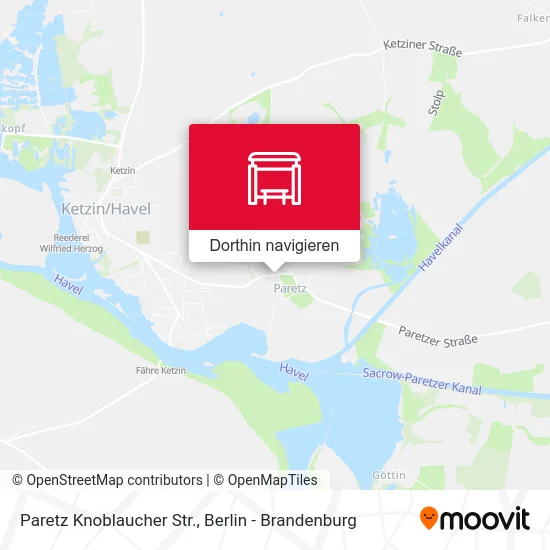 Paretz Knoblaucher Str. Karte