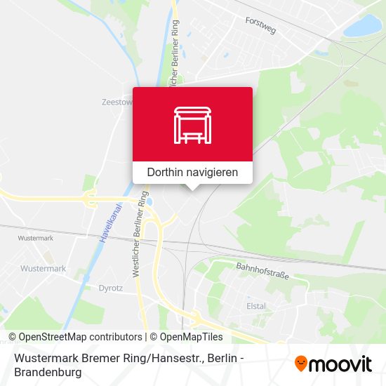 Wustermark Bremer Ring / Hansestr. Karte