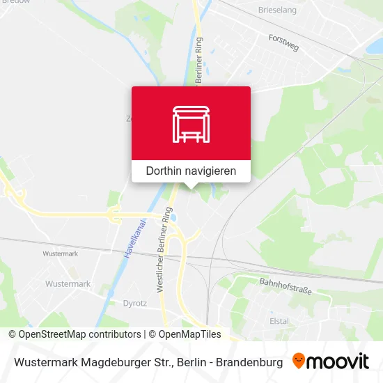 Wustermark Magdeburger Str. Karte