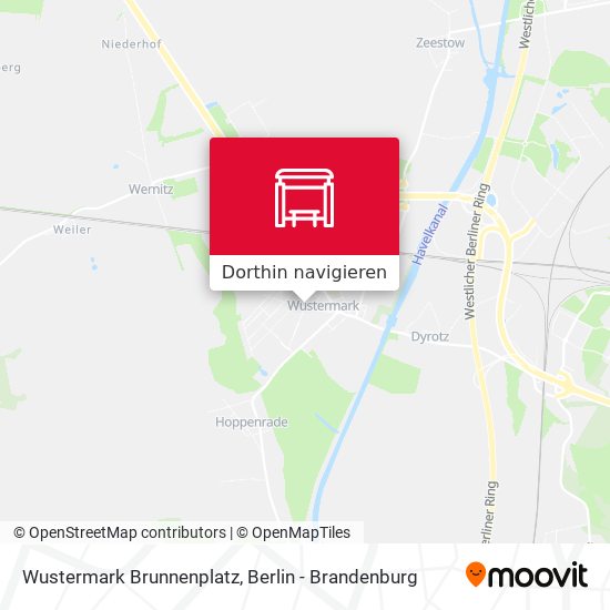 Wustermark Brunnenplatz Karte