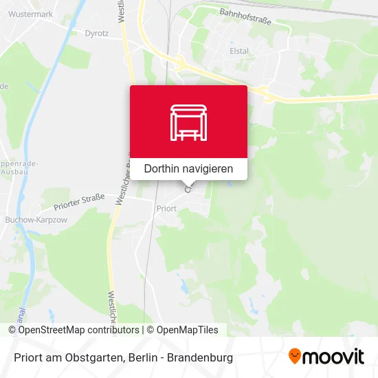 Priort am Obstgarten Karte