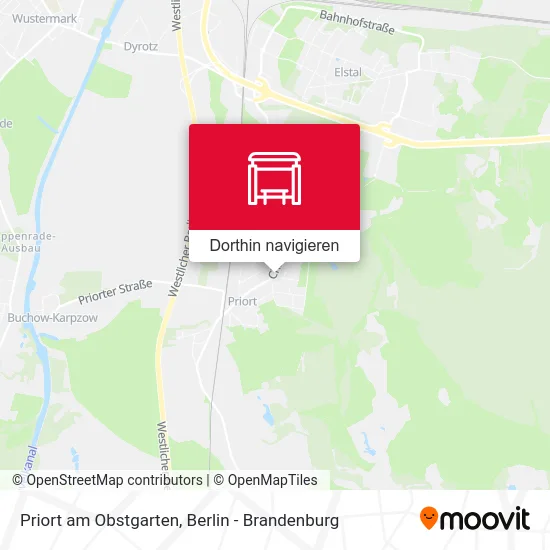 Priort am Obstgarten Karte