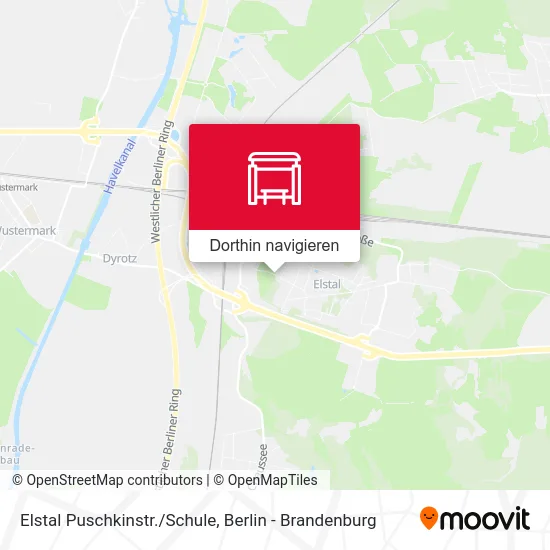 Elstal Puschkinstr./Schule Karte