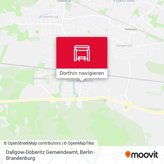 Dallgow-Döberitz Gemeindeamt Karte
