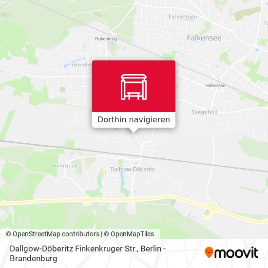 Dallgow-Döberitz Finkenkruger Str. Karte