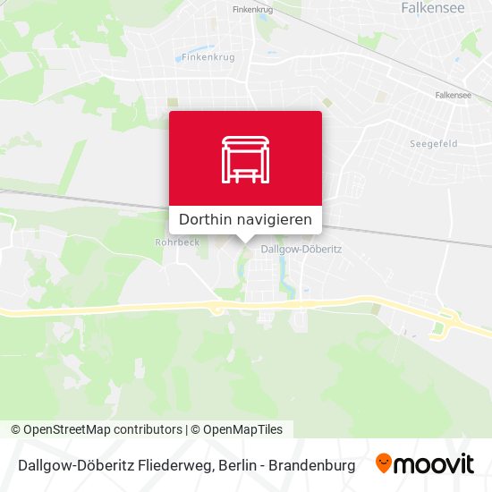 Dallgow-Döberitz Fliederweg Karte