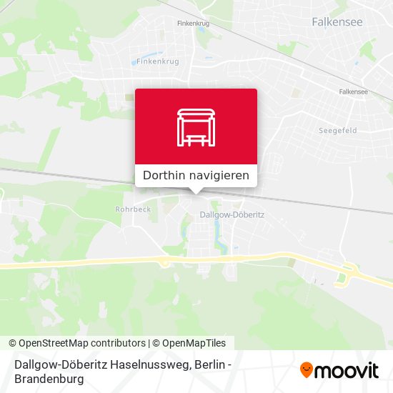 Dallgow-Döberitz Haselnussweg Karte