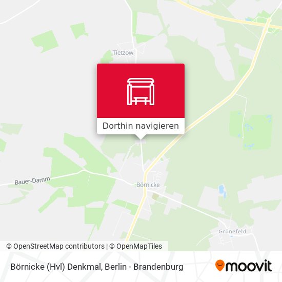 Börnicke (Hvl) Denkmal Karte
