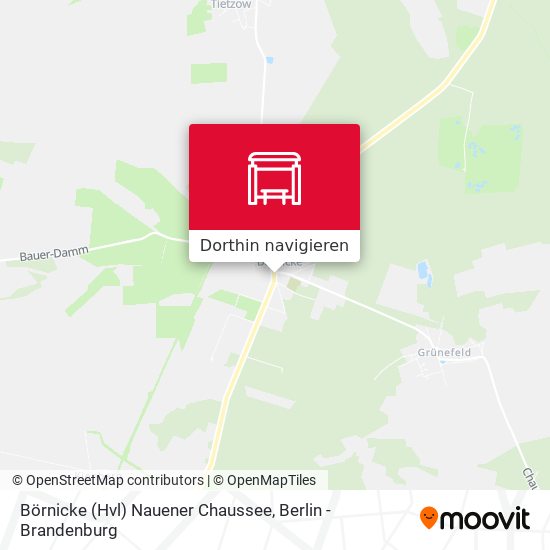 Börnicke (Hvl) Nauener Chaussee Karte