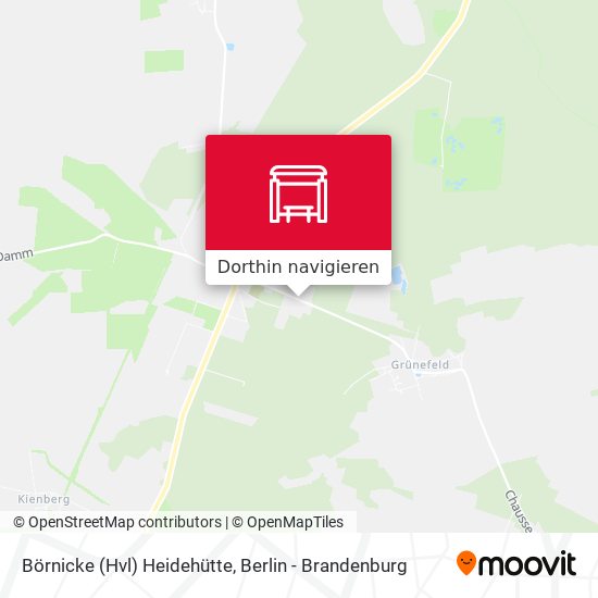 Börnicke (Hvl) Heidehütte Karte