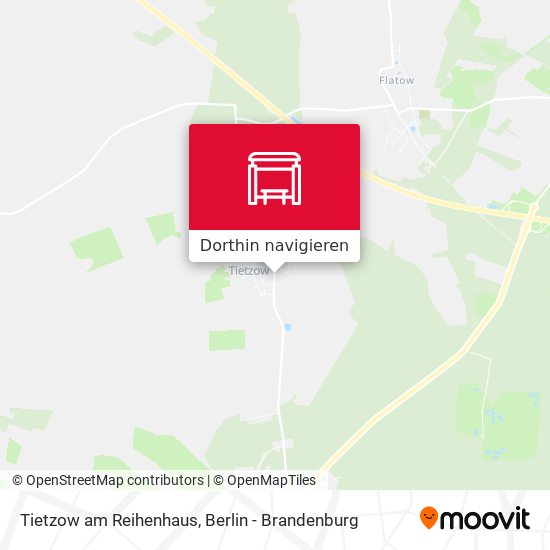 Tietzow am Reihenhaus Karte