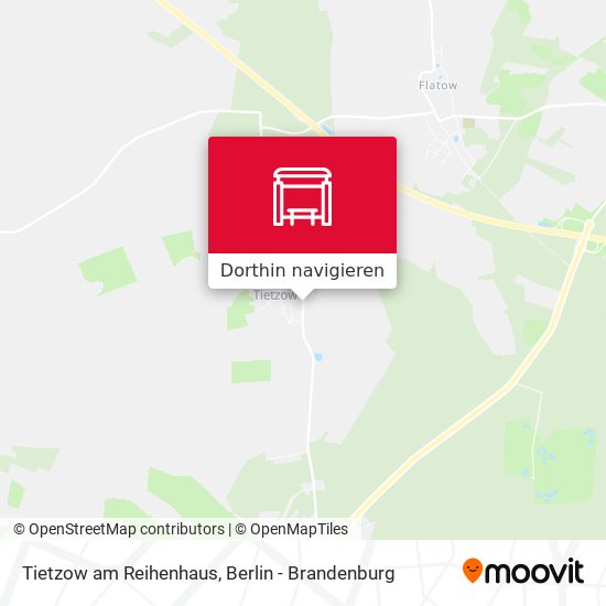 Tietzow am Reihenhaus Karte