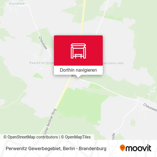Perwenitz Gewerbegebiet Karte