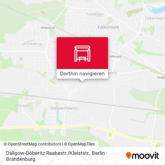 Dallgow-Döberitz Raabestr. / Kleiststr. Karte