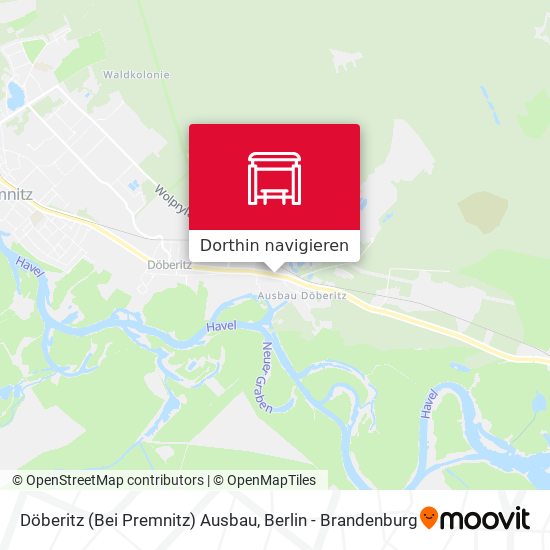Döberitz (Bei Premnitz) Ausbau Karte
