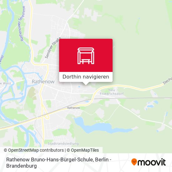 Rathenow Bruno-Hans-Bürgel-Schule Karte