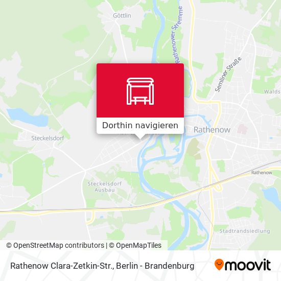 Rathenow Clara-Zetkin-Str. Karte
