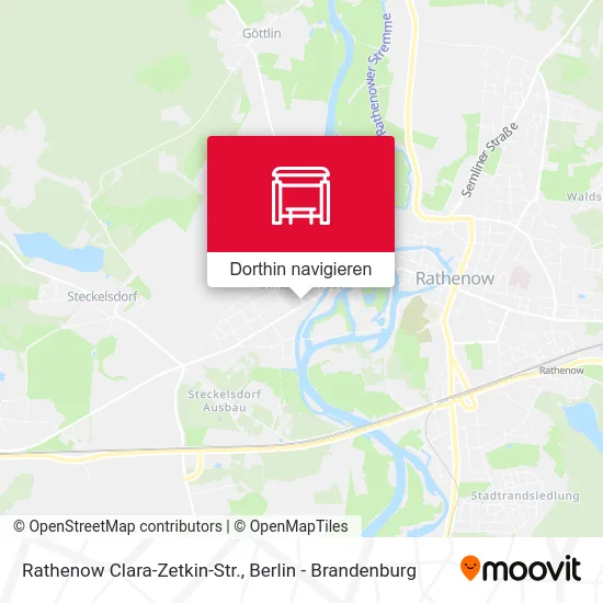 Rathenow Clara-Zetkin-Str. Karte
