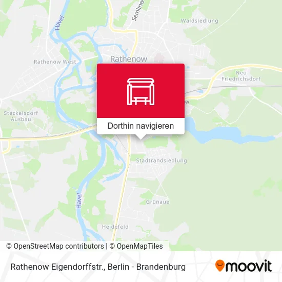 Rathenow Eigendorffstr. Karte