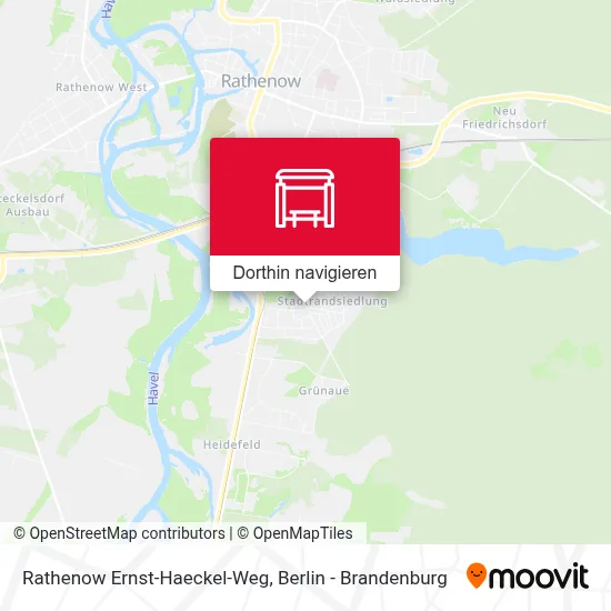 Rathenow Ernst-Haeckel-Weg Karte