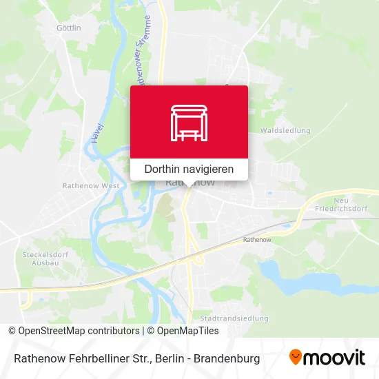 Rathenow Fehrbelliner Str. Karte