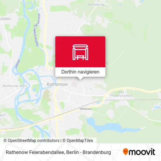 Rathenow Feierabendallee Karte