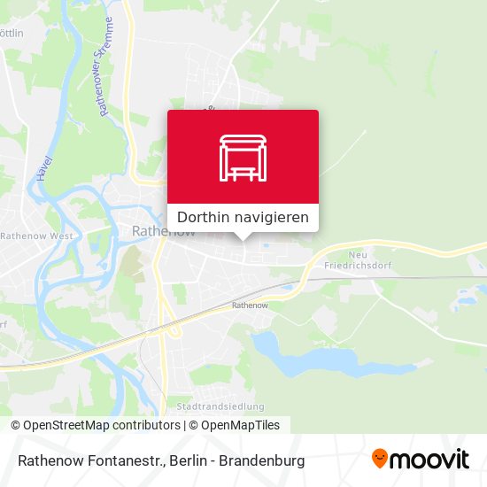 Rathenow Fontanestr. Karte